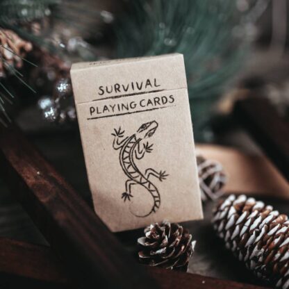 Charcoal drawing style survival playing cards in Red Dead style